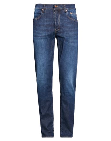 Man Jeans Blue Size 30 Cotton, Elastomultiester, Elastane