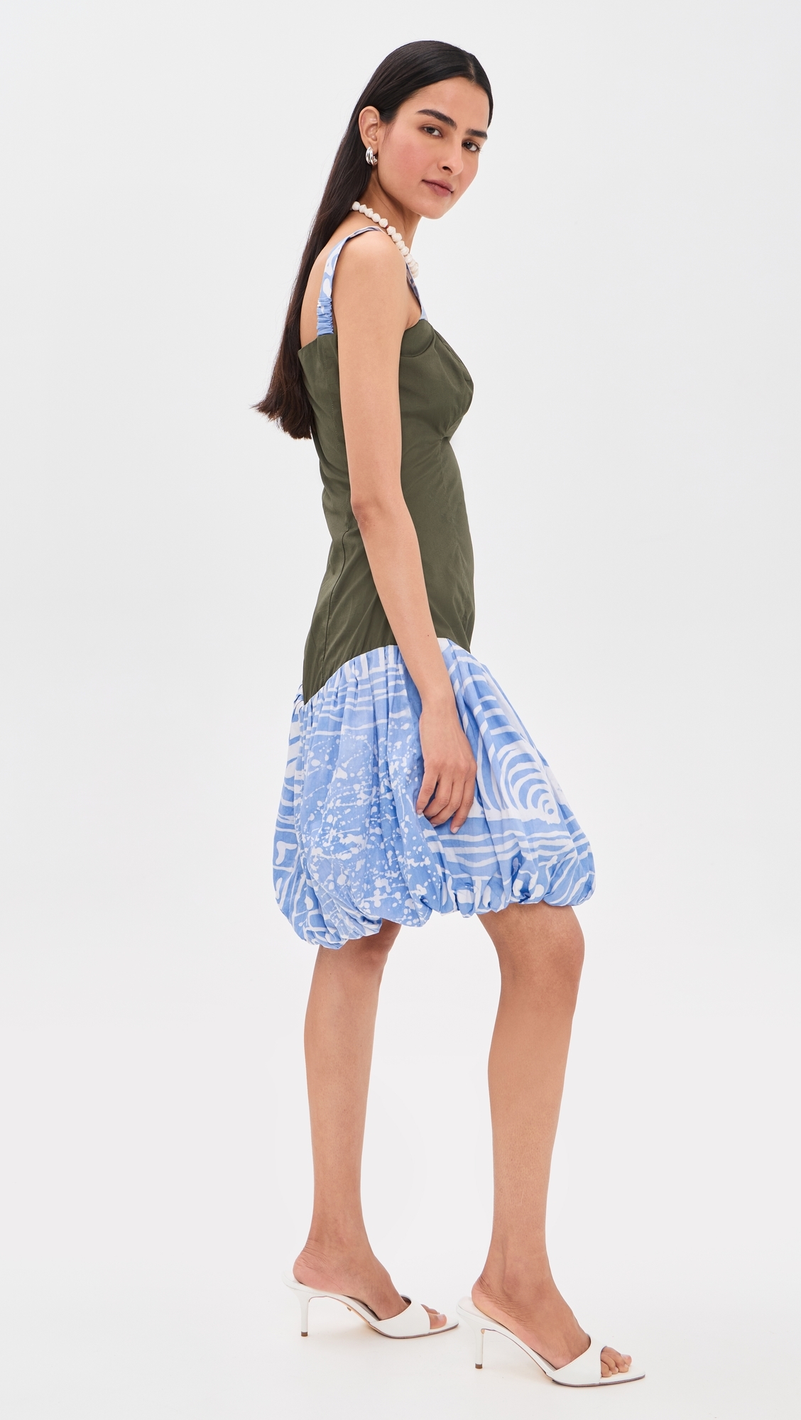 Dupe Bubble Dress GREEN & BLUE