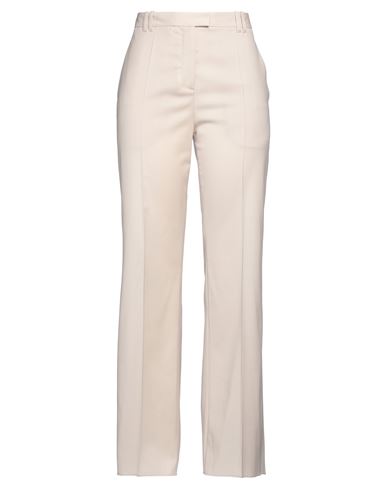 Woman Pants Beige Size 4 Polyester, Wool, Elastane