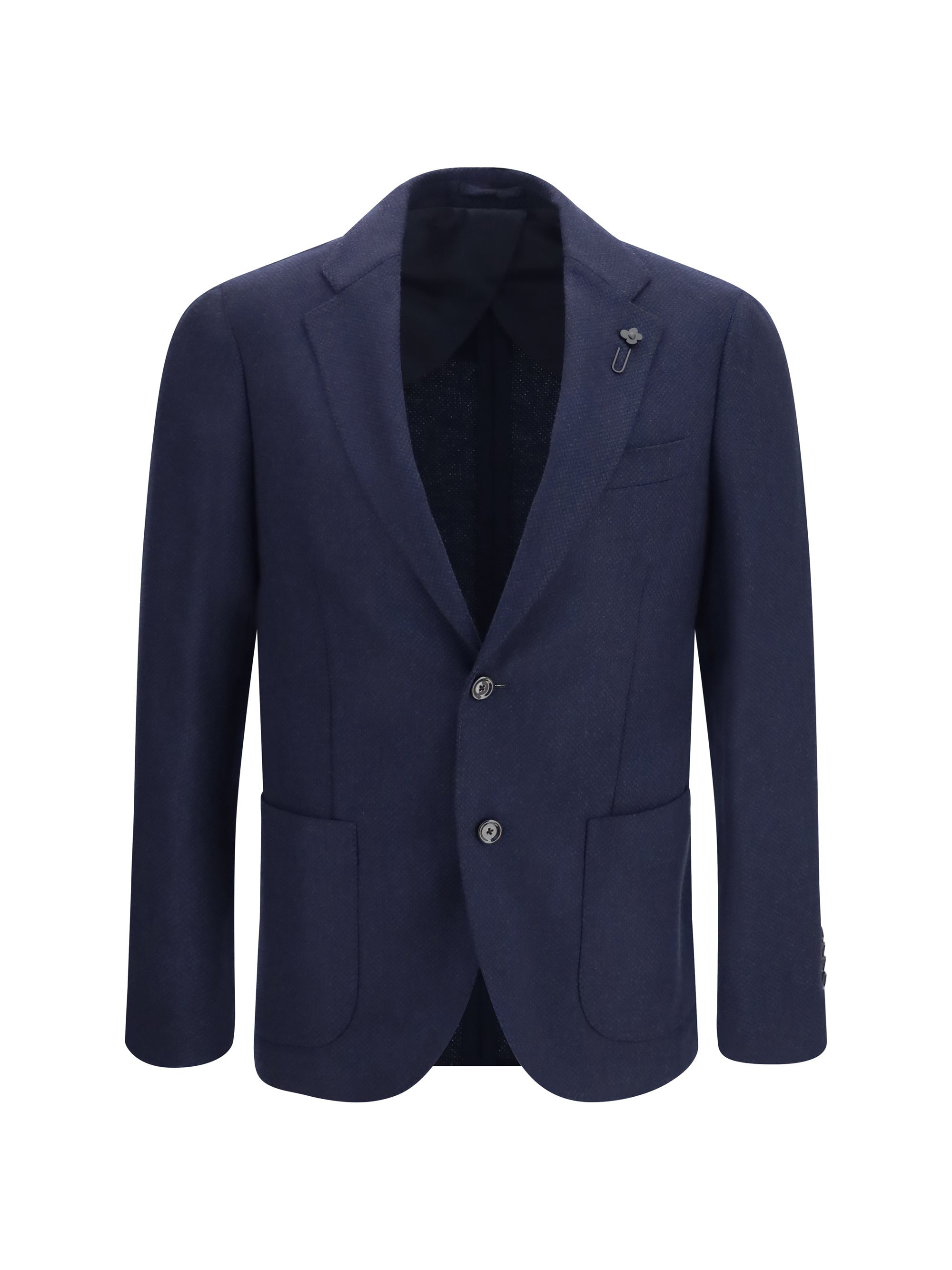 Wool and Cashmere Blazer — Navy