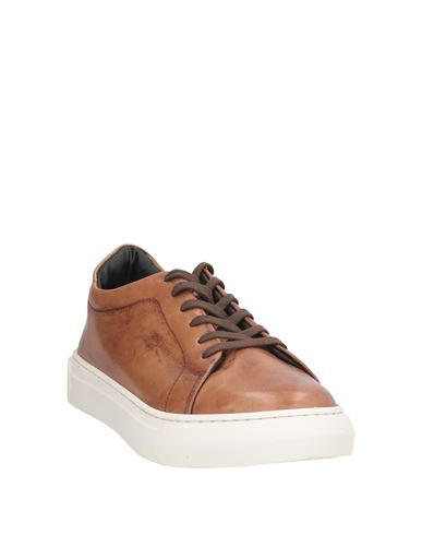 Man Sneakers Brown Size 10 Leather