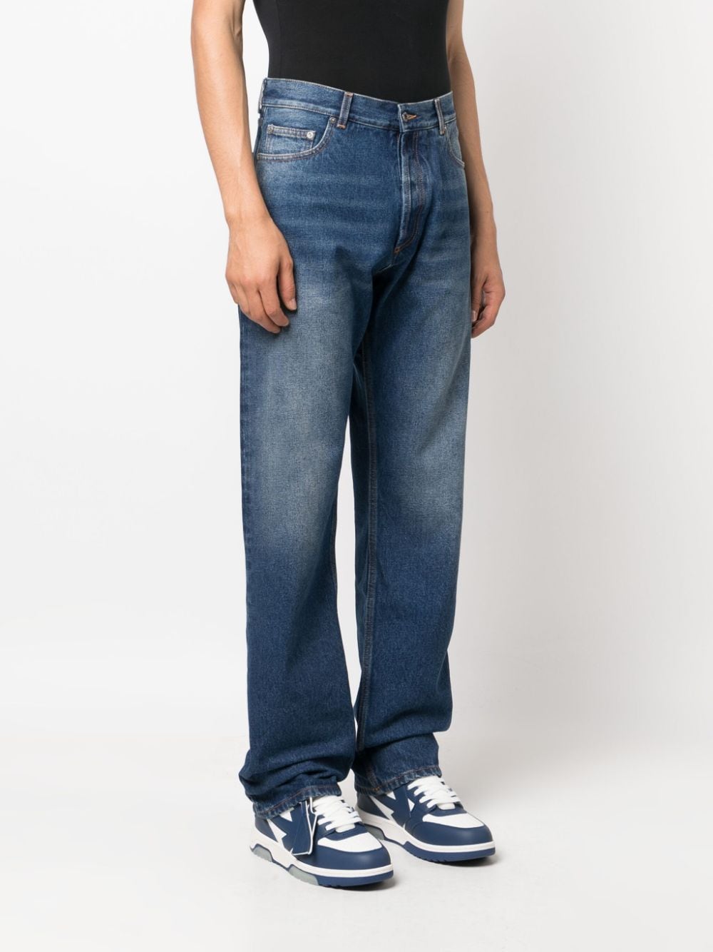 Loose-fit straight-leg jeans - Blue
