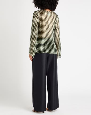 Woman Top Green Size M Viscose, Cotton, Lurex