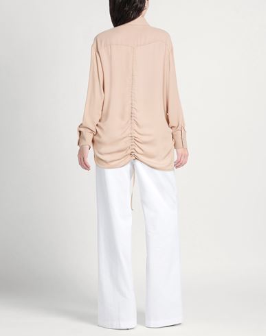 Woman Shirt Beige Size 8 Polyester