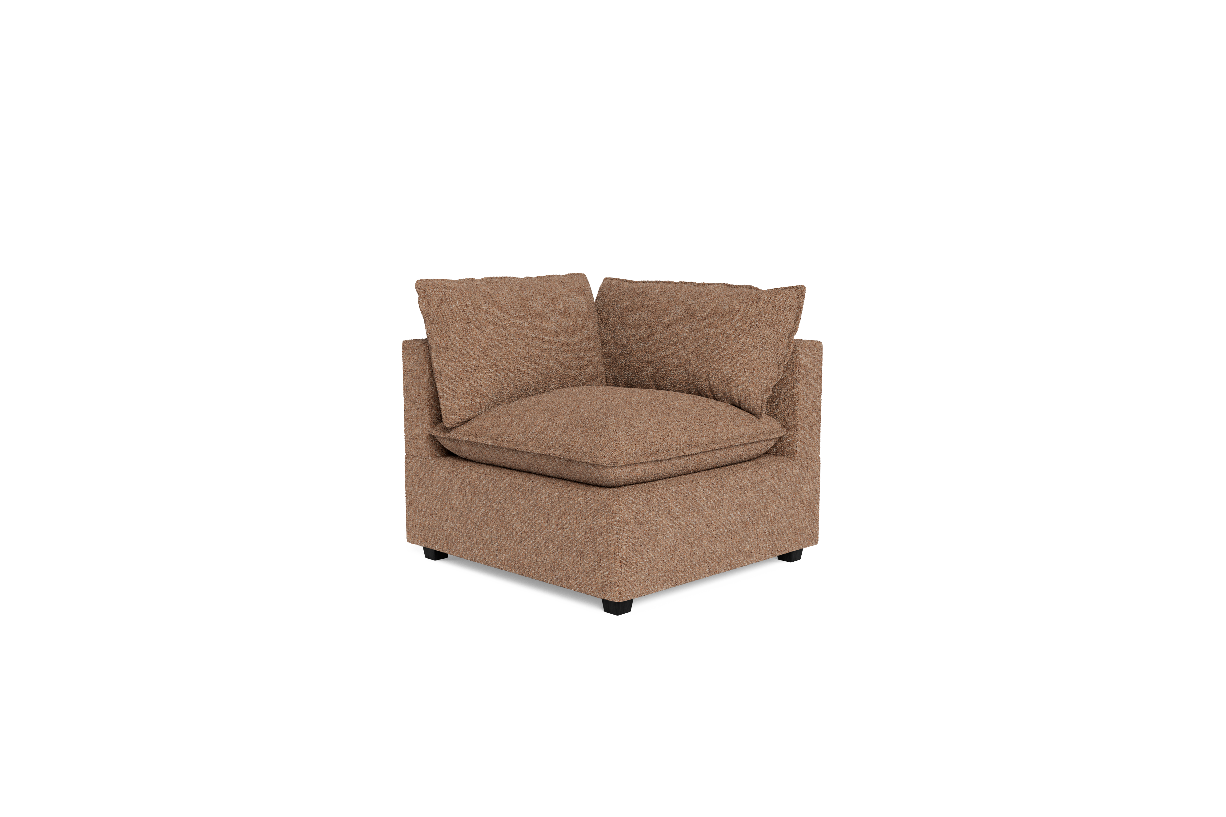 Kova Pillow Cushion Corner - Mocha Performance Bouclé