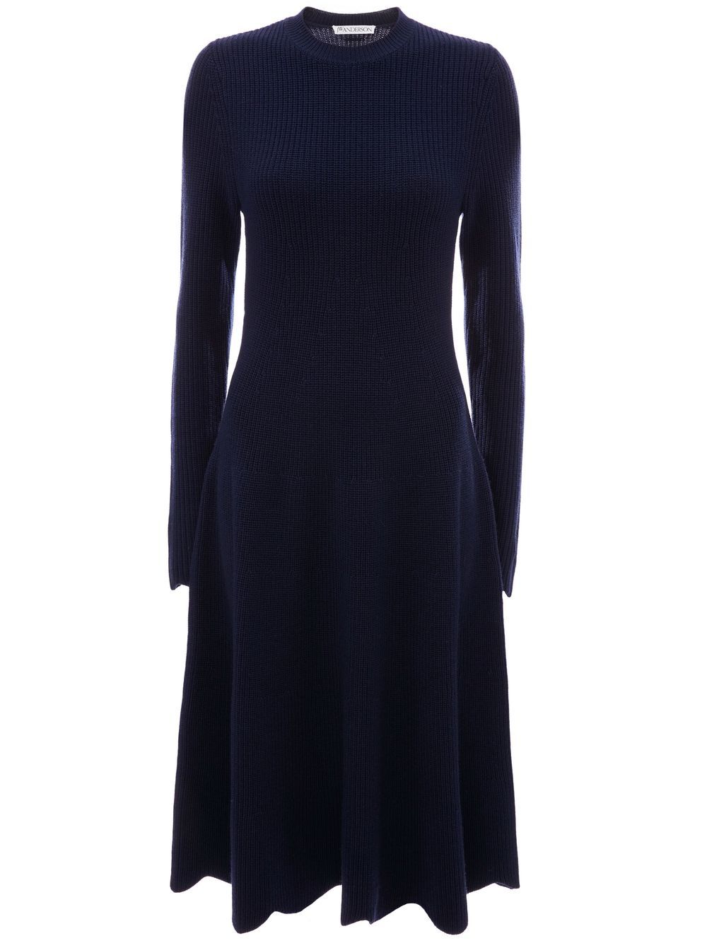Scalloped hem dress