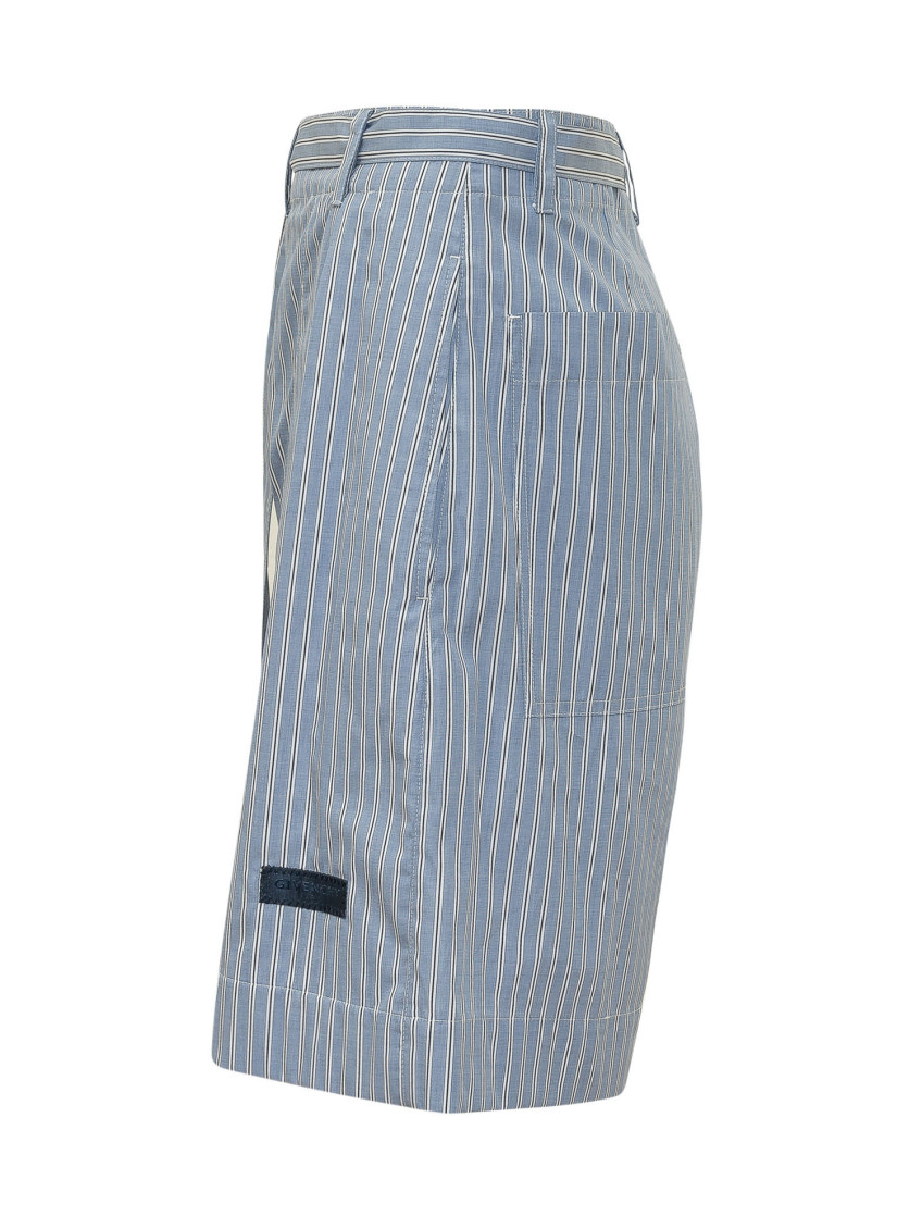 Light Blue Stripes Shorts