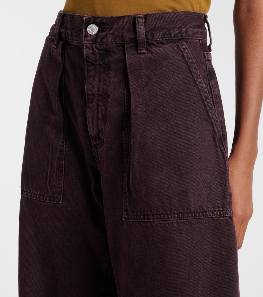 Sefton high-rise barrel-leg jeans