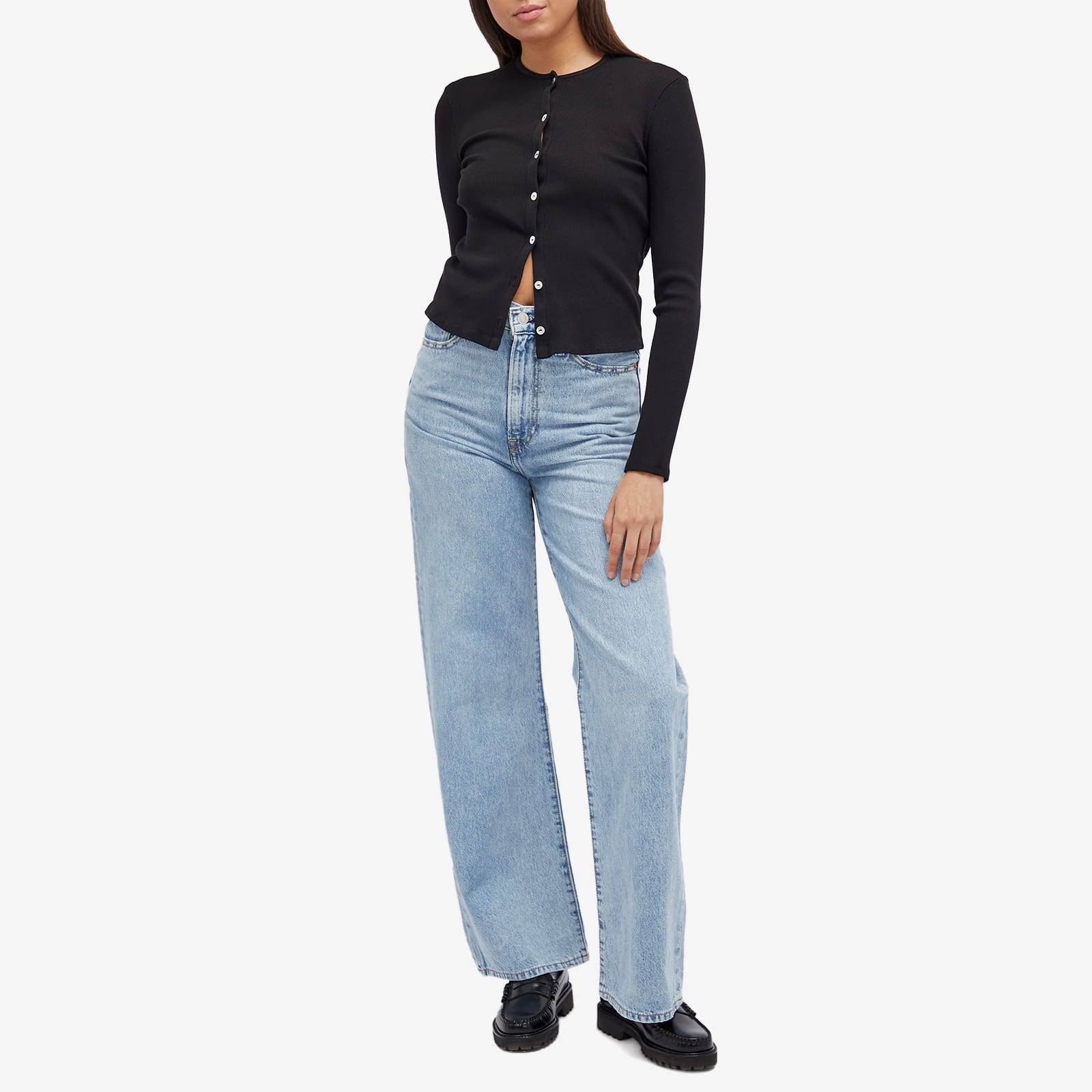 Women's Wide Leg Jeans in Blue, Size 29"