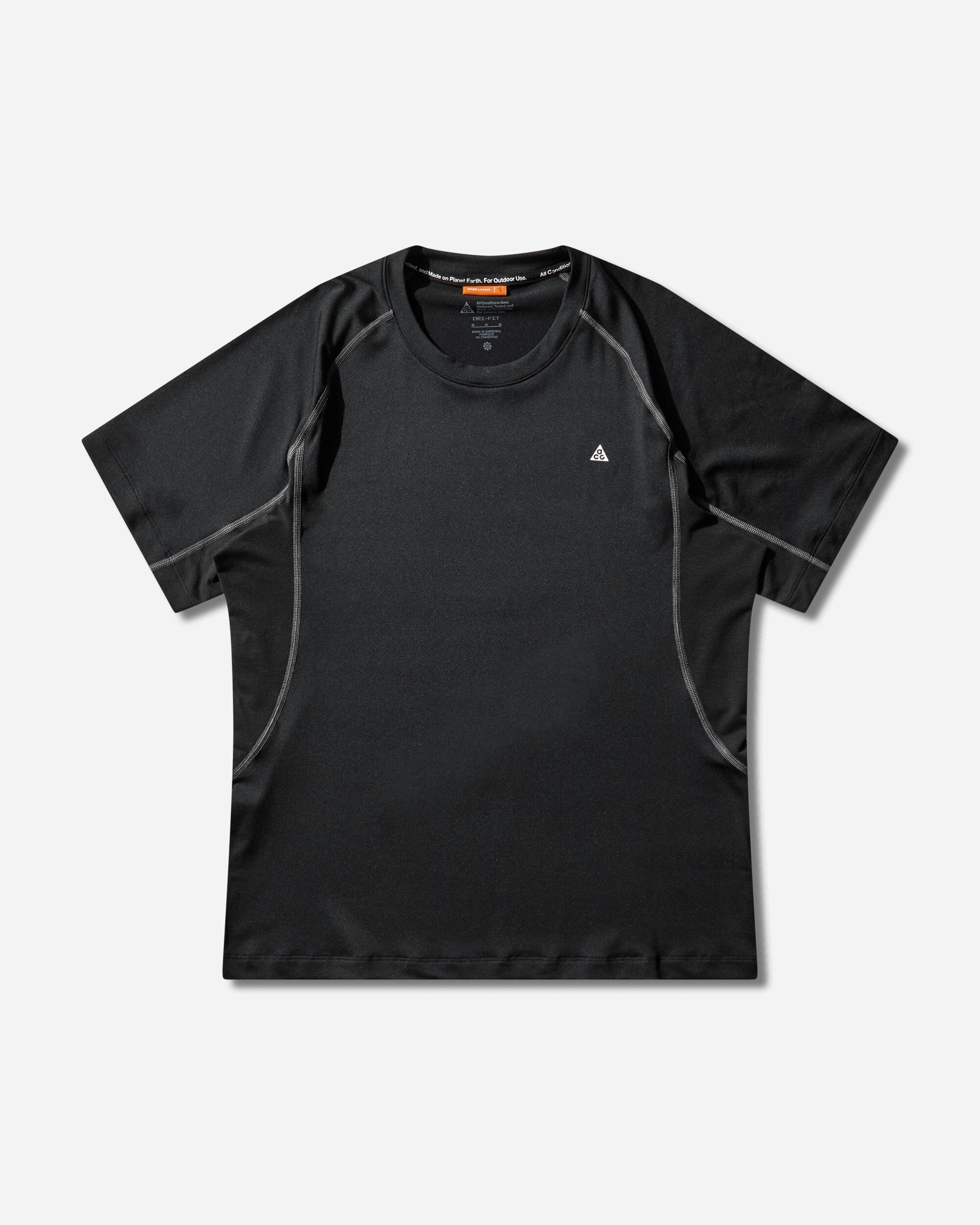 Men s ACG Wildsee Dri-FIT Shortsleeve Base Layer Top Black / Anthracite
