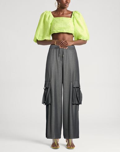 Woman Pants Grey Size S Polyester, Viscose, Elastomultiester