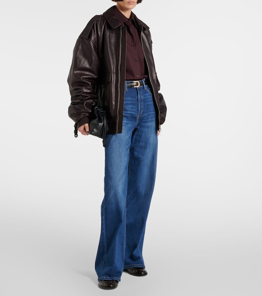 '70s high-rise wide-leg jeans