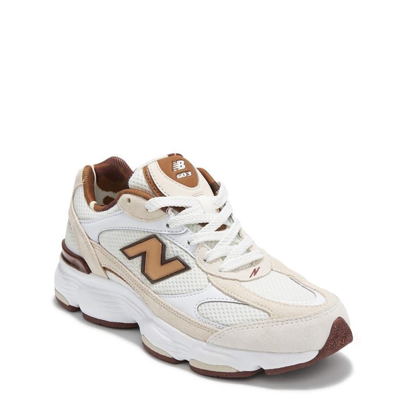 Women's 603 Retro Sneakers (Seasalt/Brown)