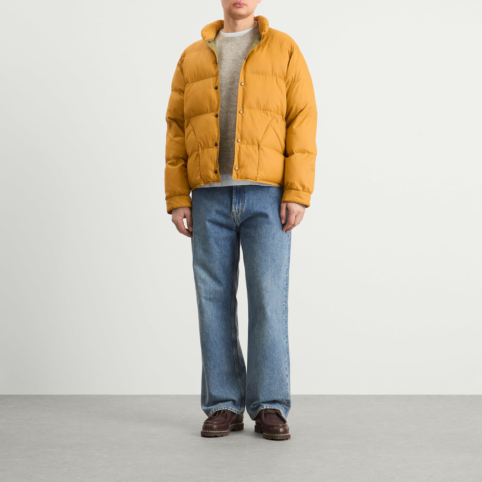Men's Down Ridge Jacket in Vintage Yellow
