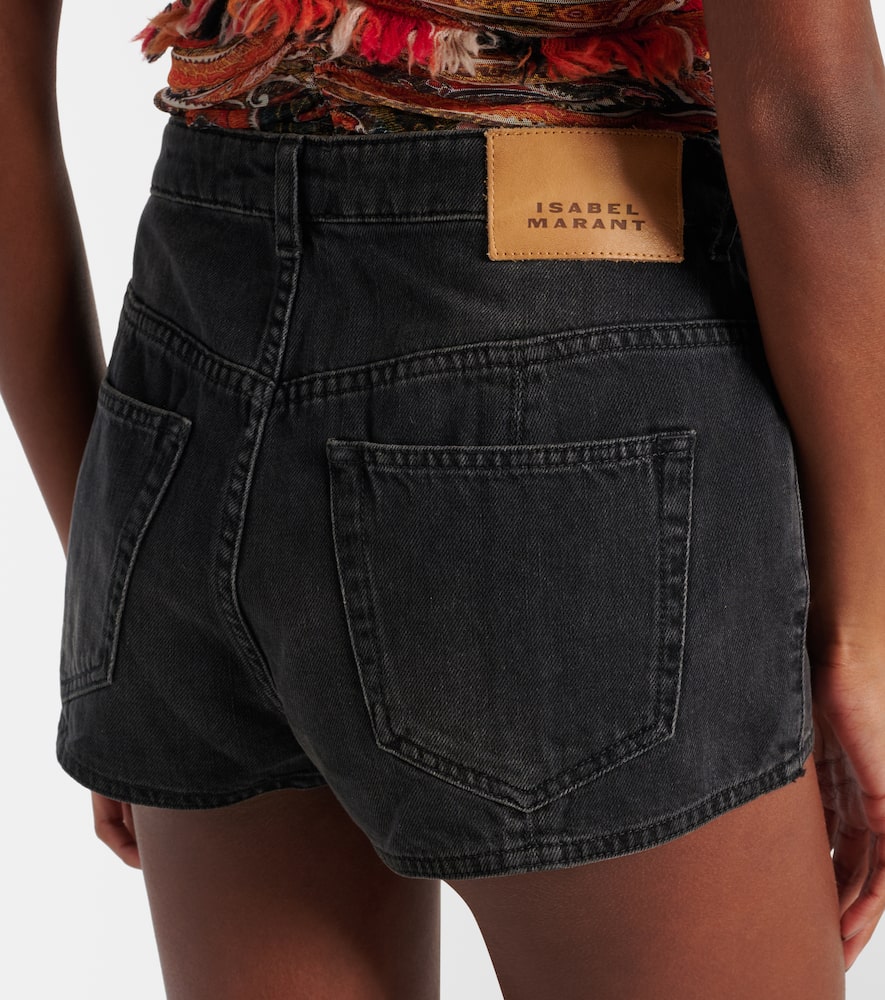 Isabel Marant Delma faded denim shorts