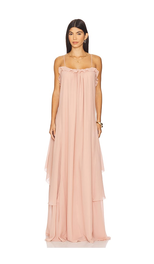 Tularosa Larissa Maxi Dress in Dusty Rose. XL also in