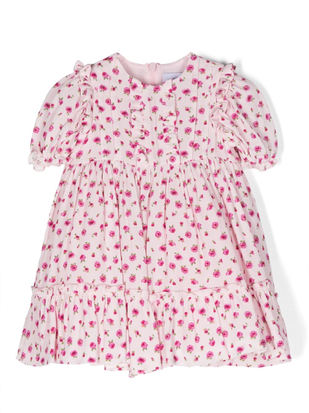 Rose-print dress - Pink