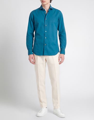 Man Shirt Azure Size 15 ¾ Cotton