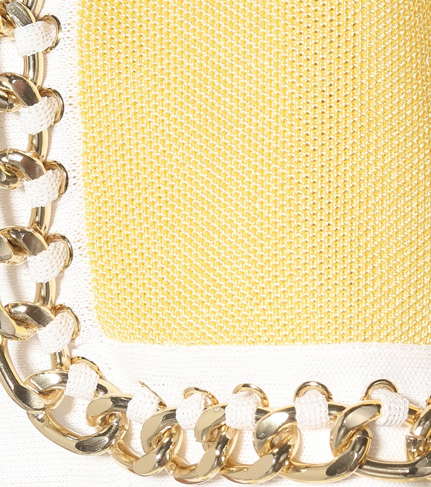 Exclusive to Mytheresa - Chain-link cropped knit jacket