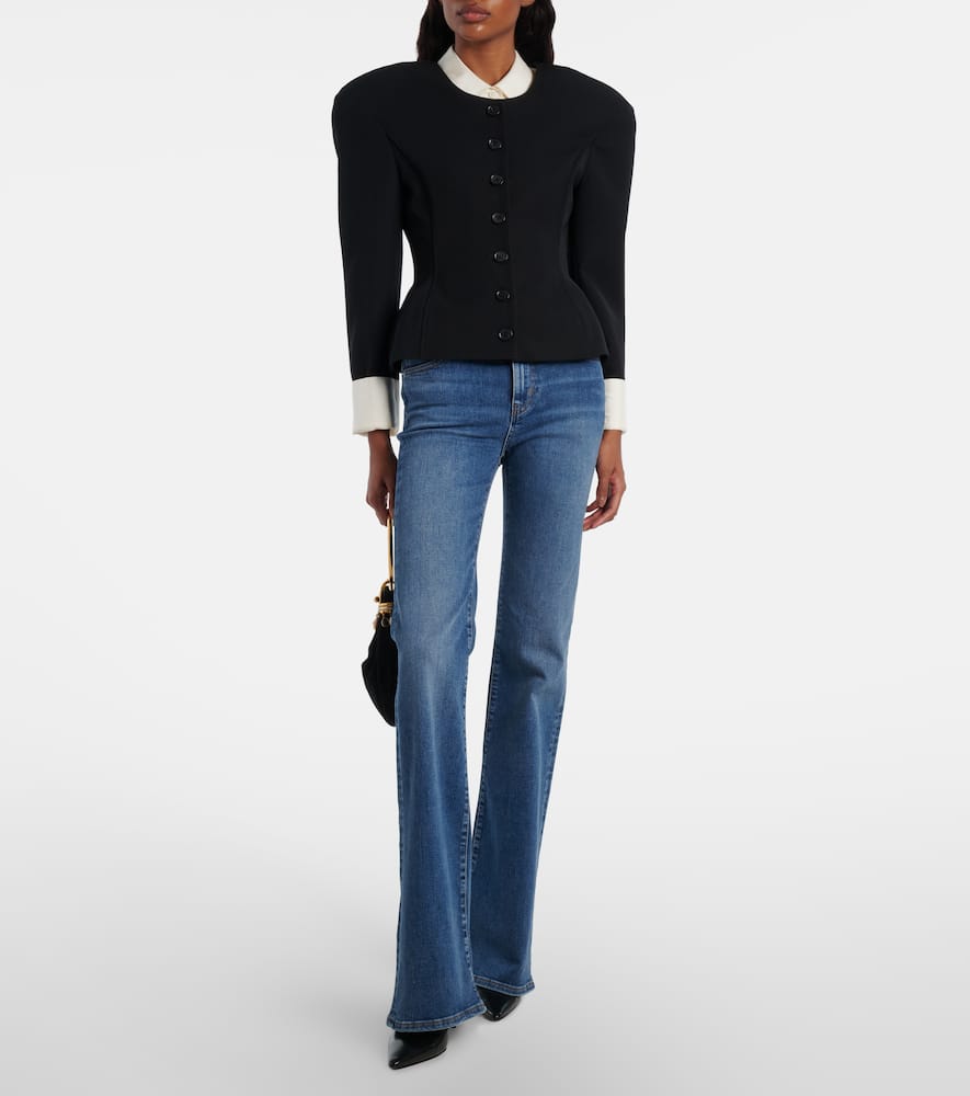 The Icon Long mid-rise flared jeans