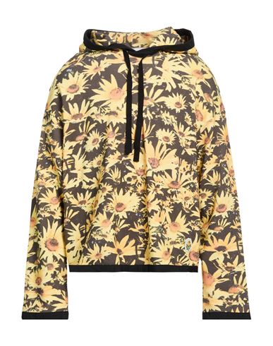 Man Sweatshirt Yellow Size L Cotton
