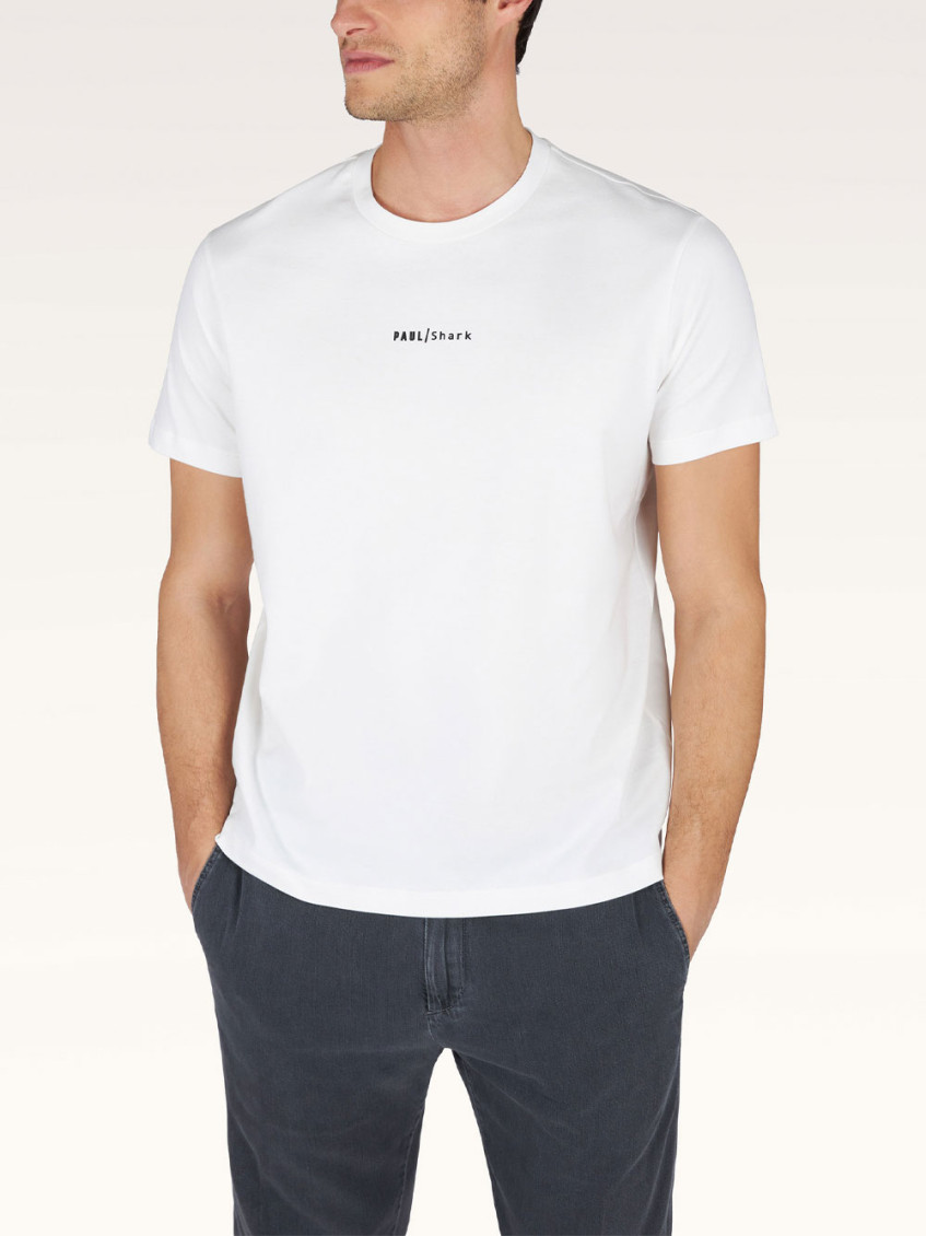 White Crewneck Logo T-Shirt