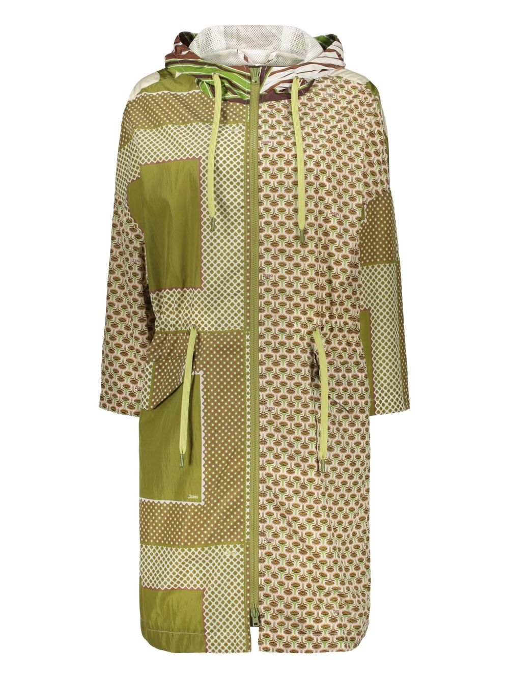 Mix-print jacket - Green
