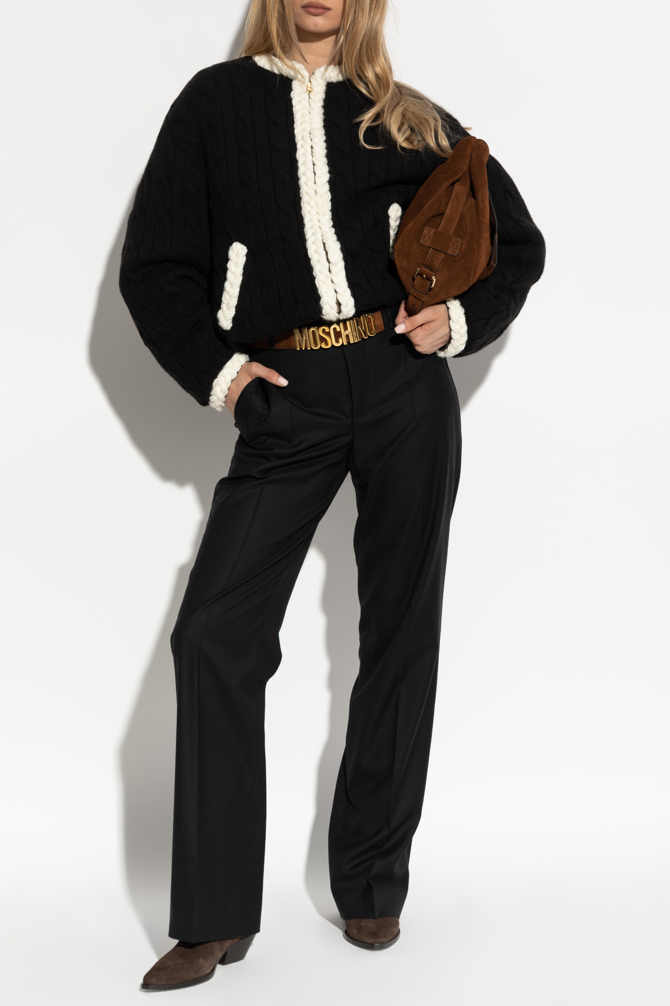 Wool Trousers, Women's, Black