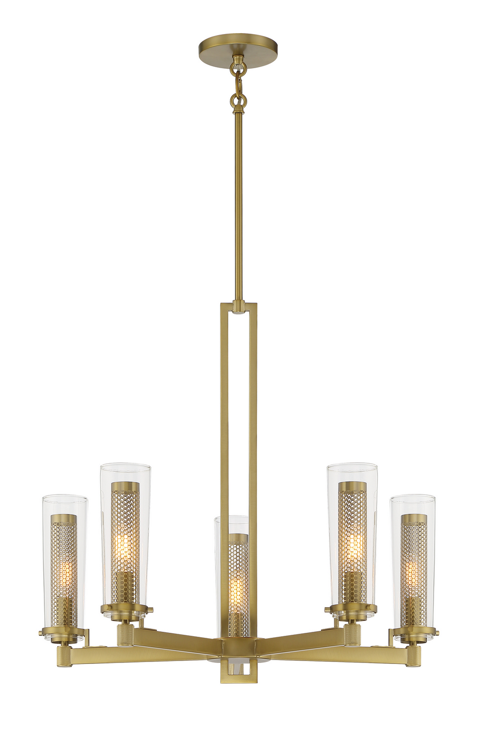 Soft Brass Chandelier from the Emmerham Collection