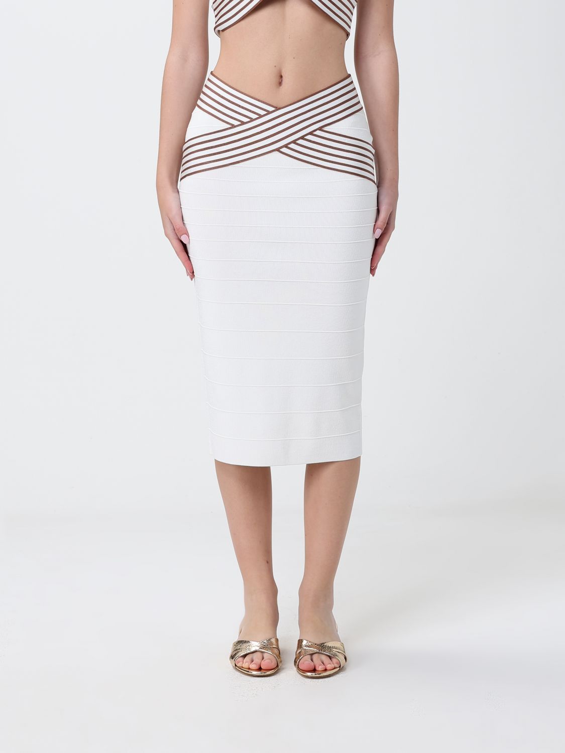 Skirt Woman color Ivory
