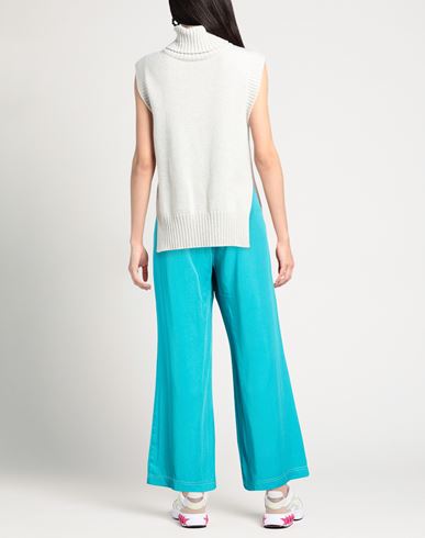 Woman Pants Turquoise Size L Tencel