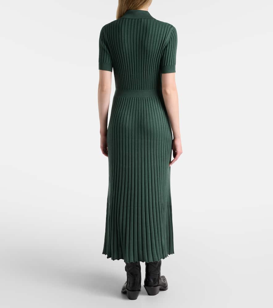 Amor cashmere and silk midi dress