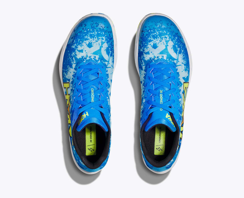 HOKA Crescendo XC Spikeless Shoes in Diva Blue/Evening Primrose