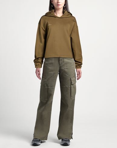 Woman Sweatshirt Military green Size M Organic cotton