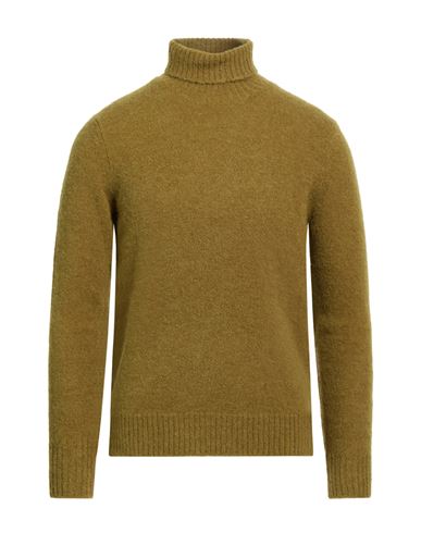 Man Turtleneck Military green Size 38 Alpaca wool, Polyamide, Wool, Elastane