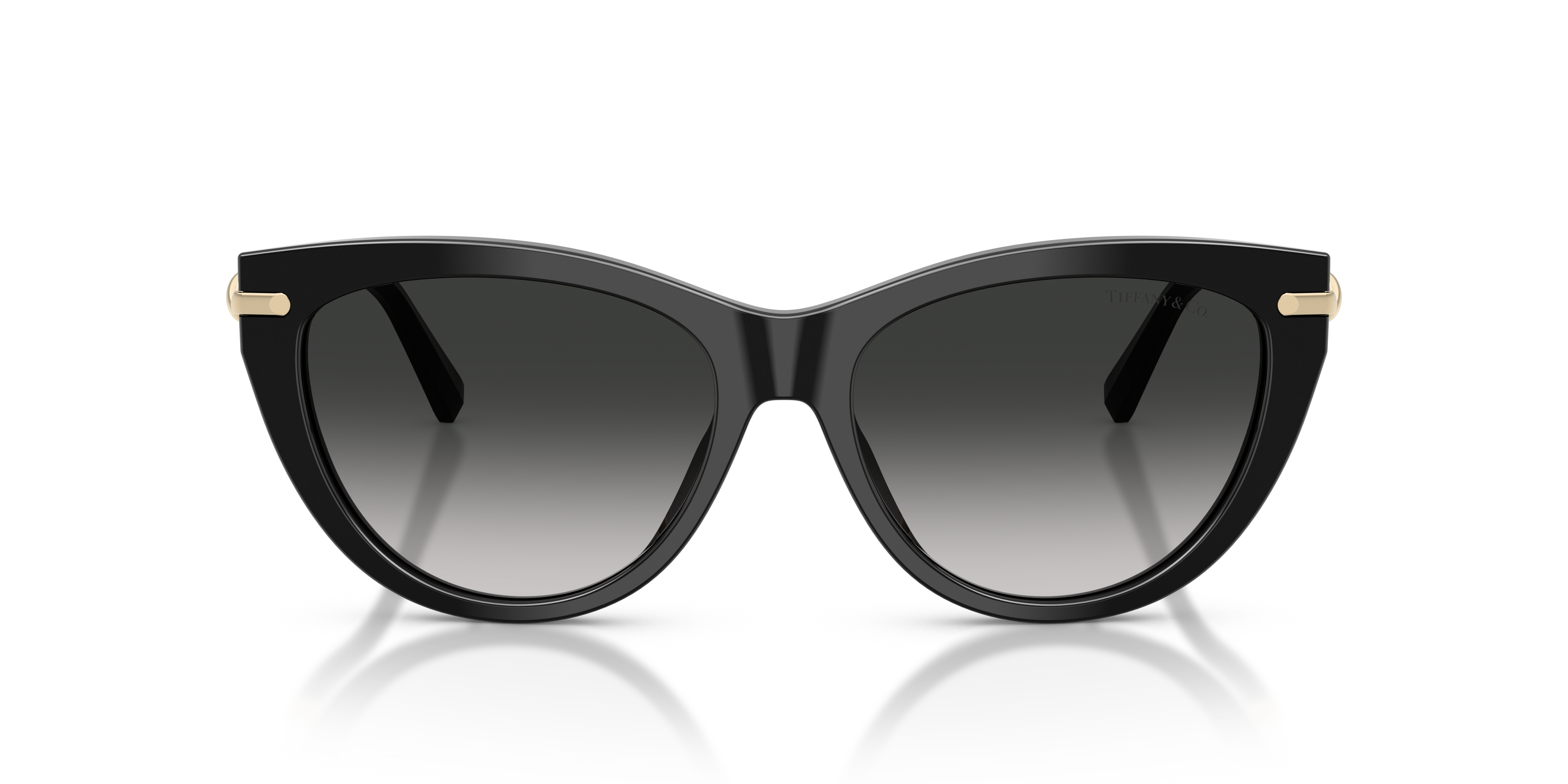 Tiffany Woman Tiffany TF4253 80013C Sunglasses Acetate Black Grey Cat Eye Normal Nuanced