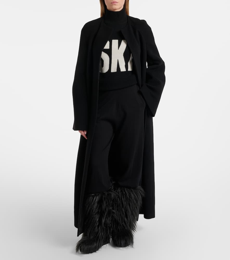 Wool-blend turtleneck sweater