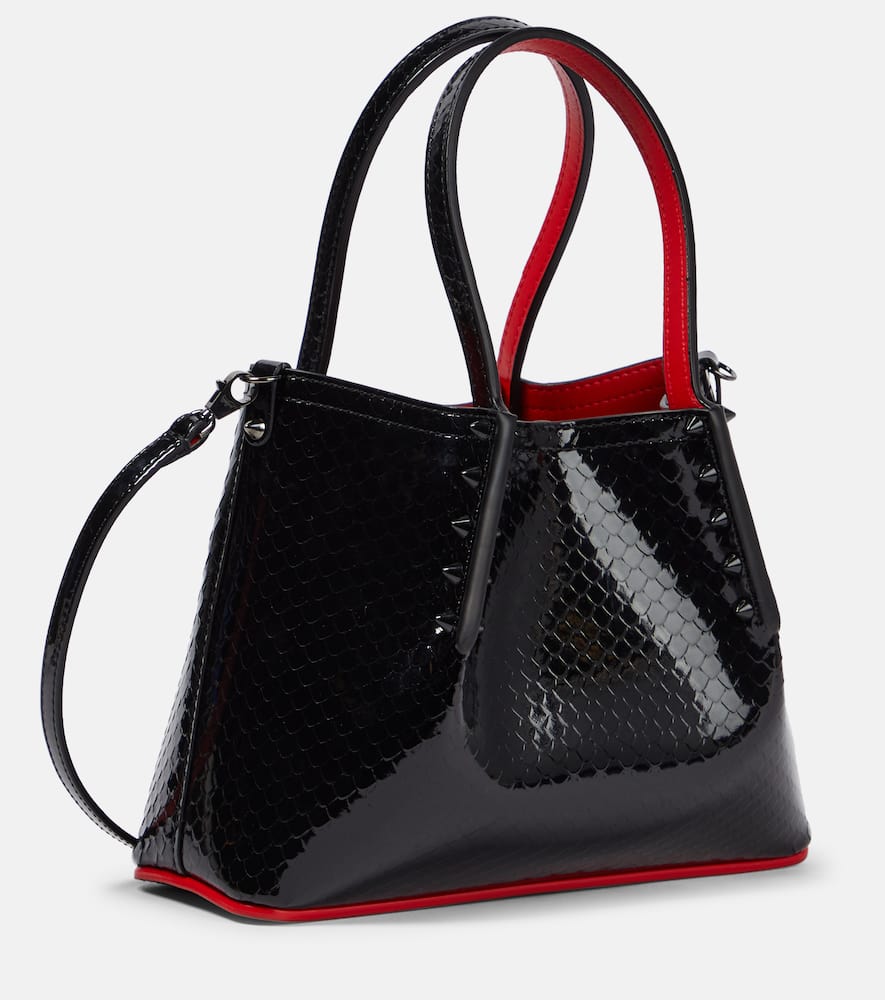 Cabarock Mini patent leather tote bag