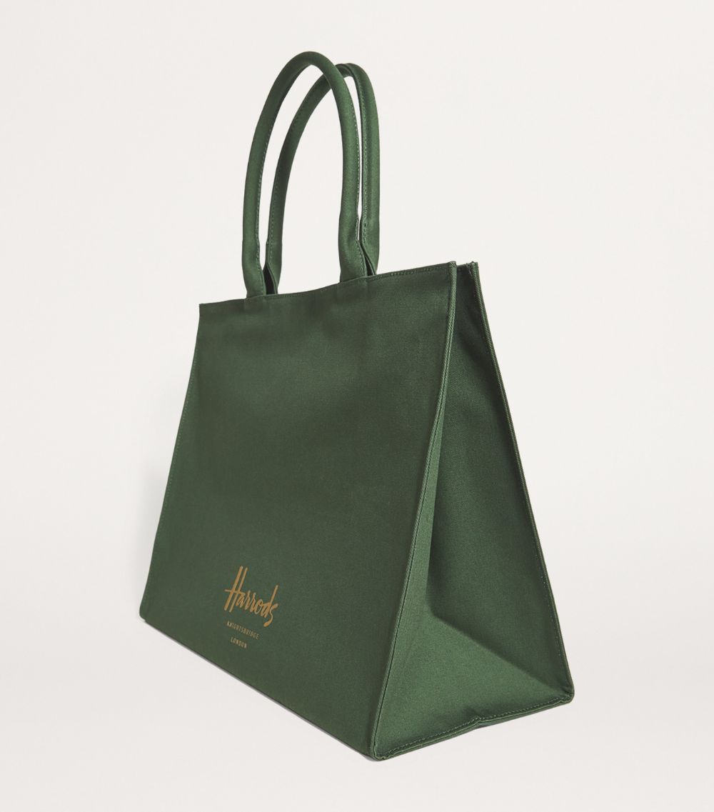 Large Cotton Logo Tote Bag