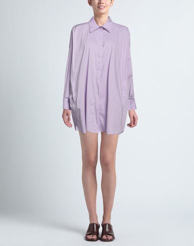 Liviana Conti Woman Mini dress Lilac Size 10 Cotton, Polyamide, Elastane