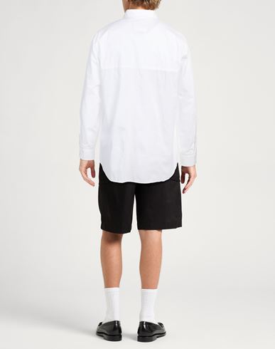 Versace Jeans Couture Man Shirt White Size 34 Cotton