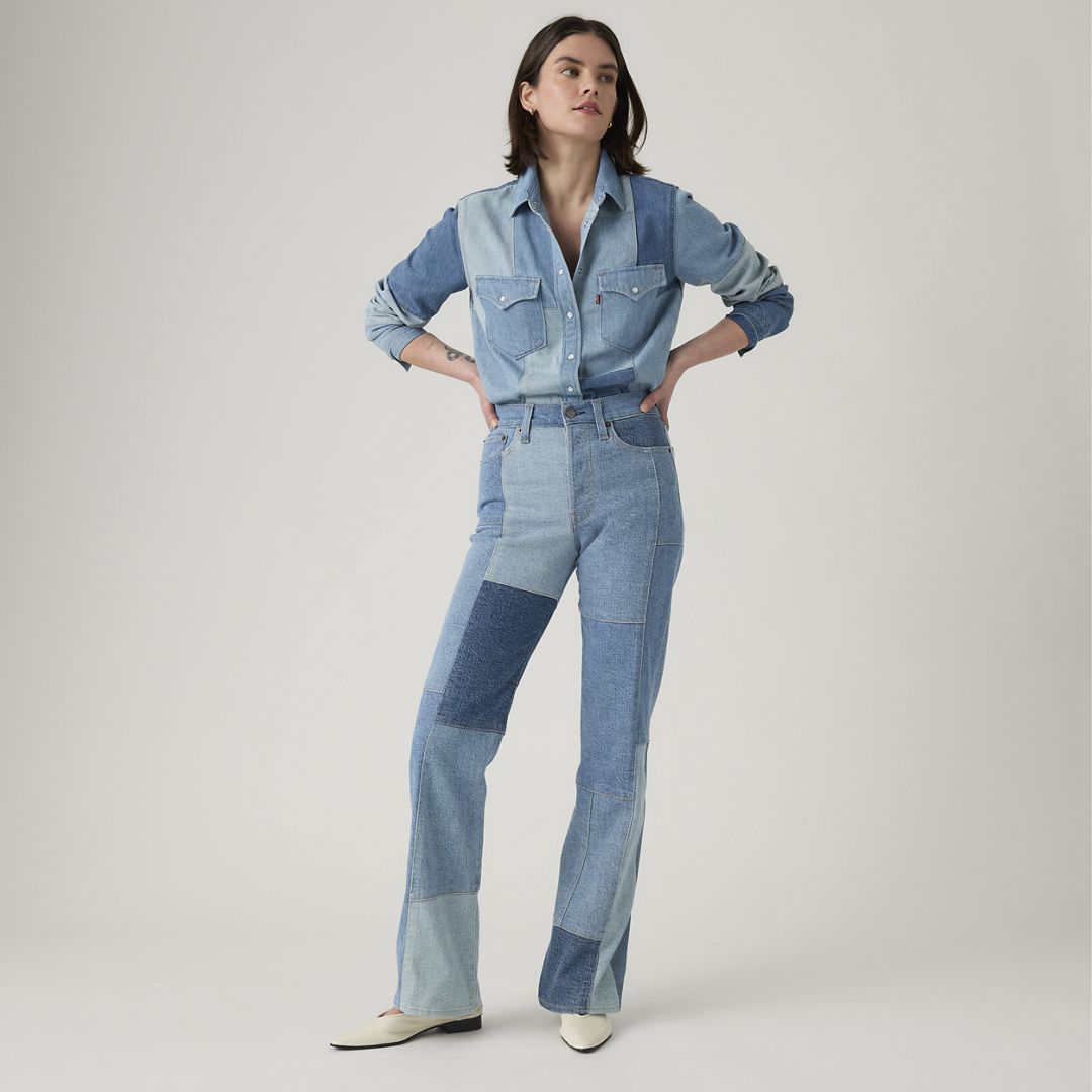 Wedgie Bootcut Patchwork Women's Jeans 24x32