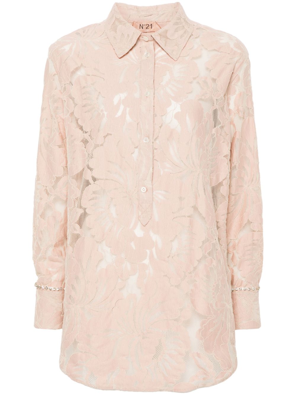 Corded-lace blouse - Pink