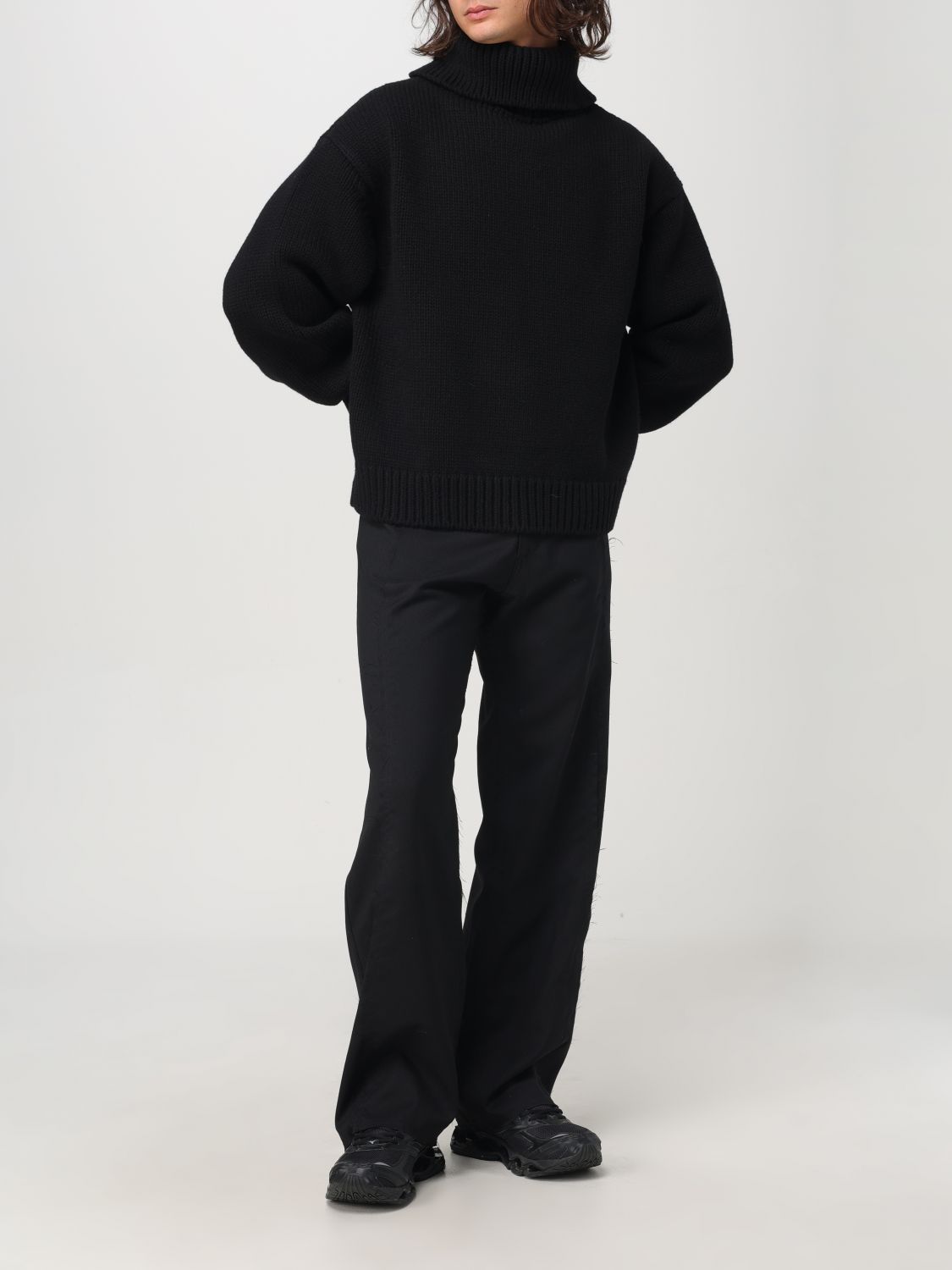 Roll-neck sweater - Black