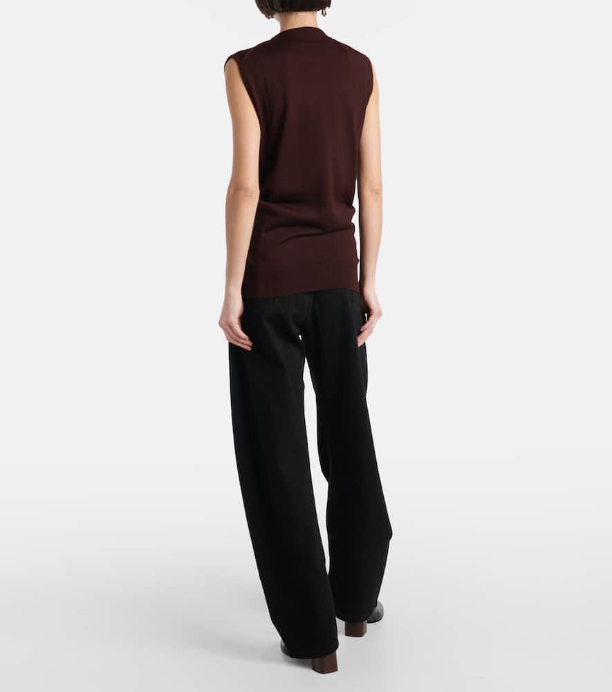 Wool-blend top