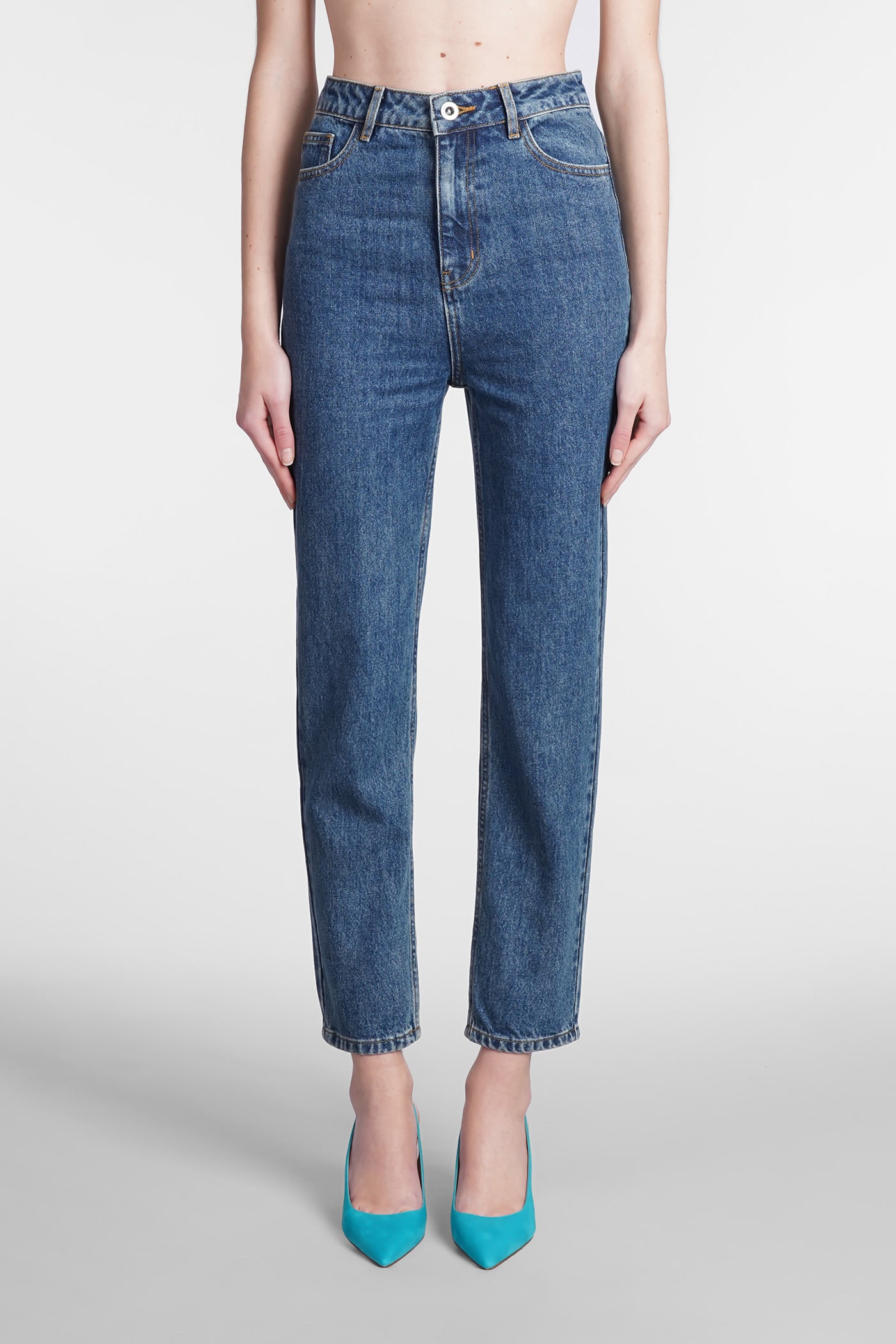 Jeans In Cyan Denim