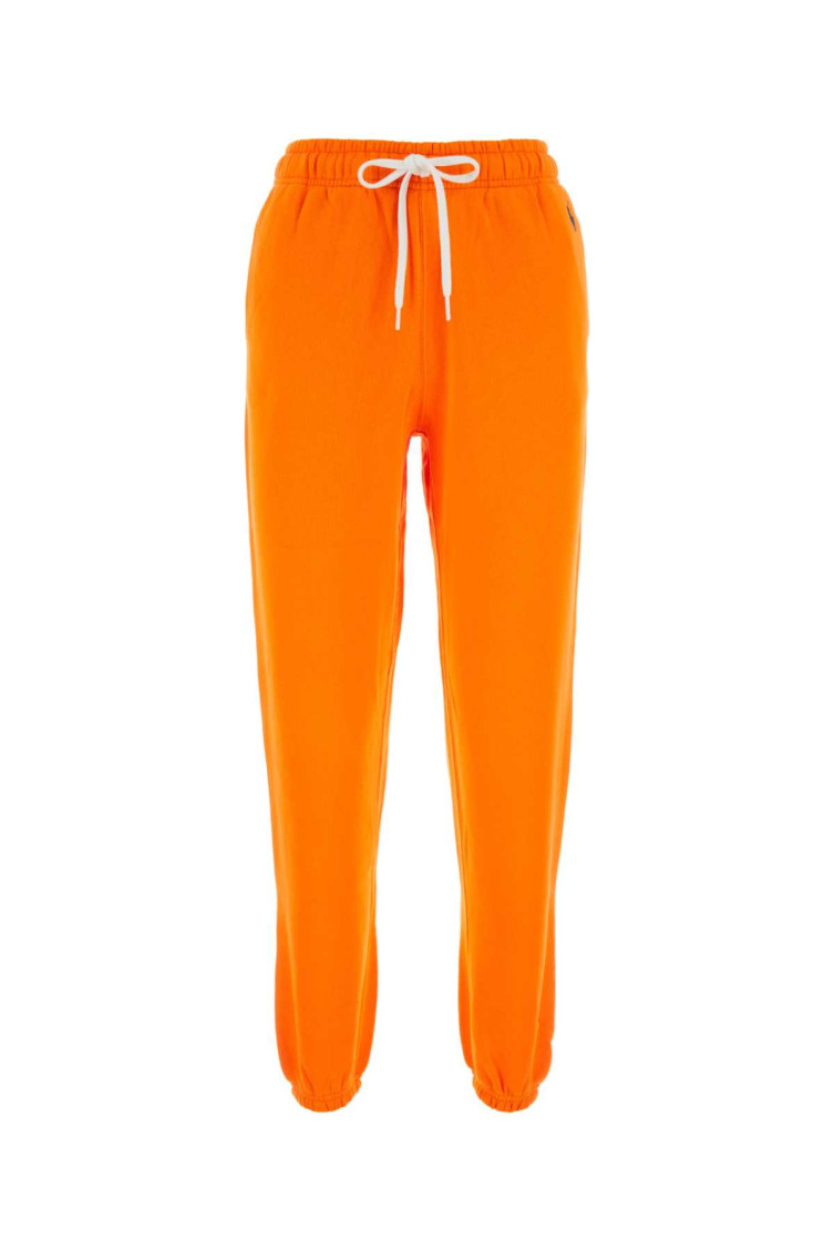 Polo Pony-embroidered track trousers - Orange