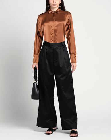 Woman Shirt Brown Size 1 Silk
