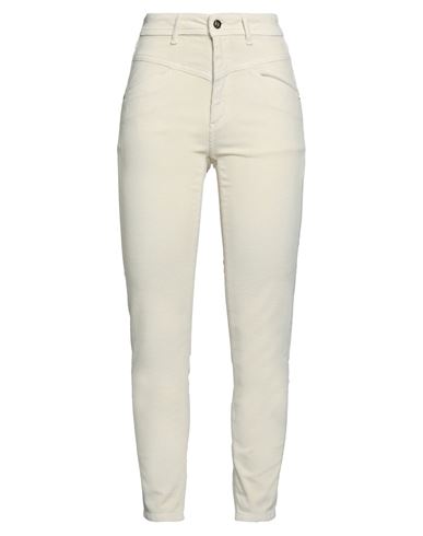 Gaudì Jeans Woman Pants Ivory Size 28 Cotton, Elastane