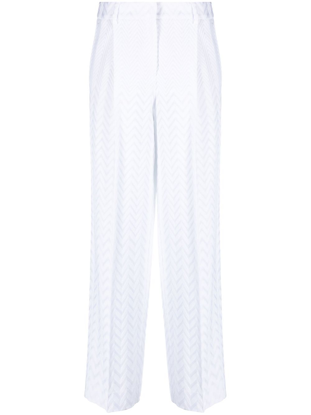 Zigzag tailored trousers - Black